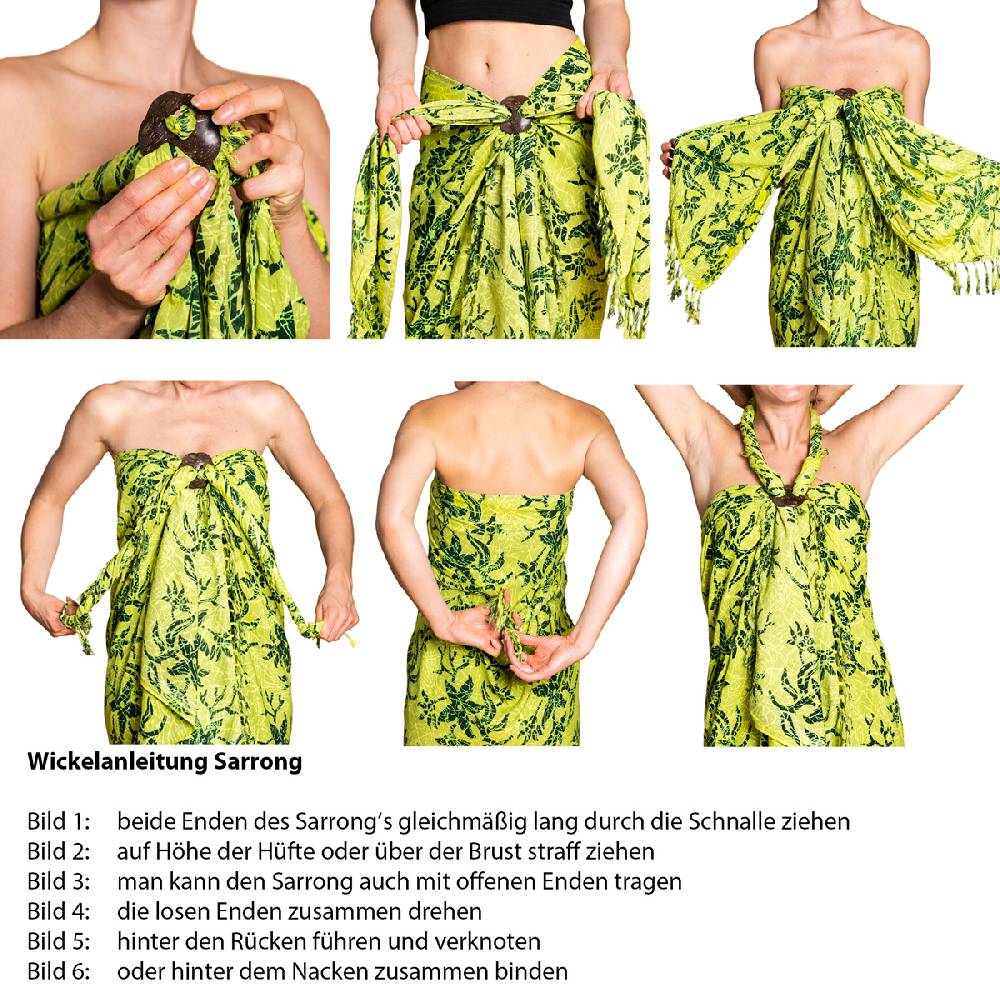 Panasiam Sarong Wachsbatik bunttöne Kauf eins, bekomm eins gratis
