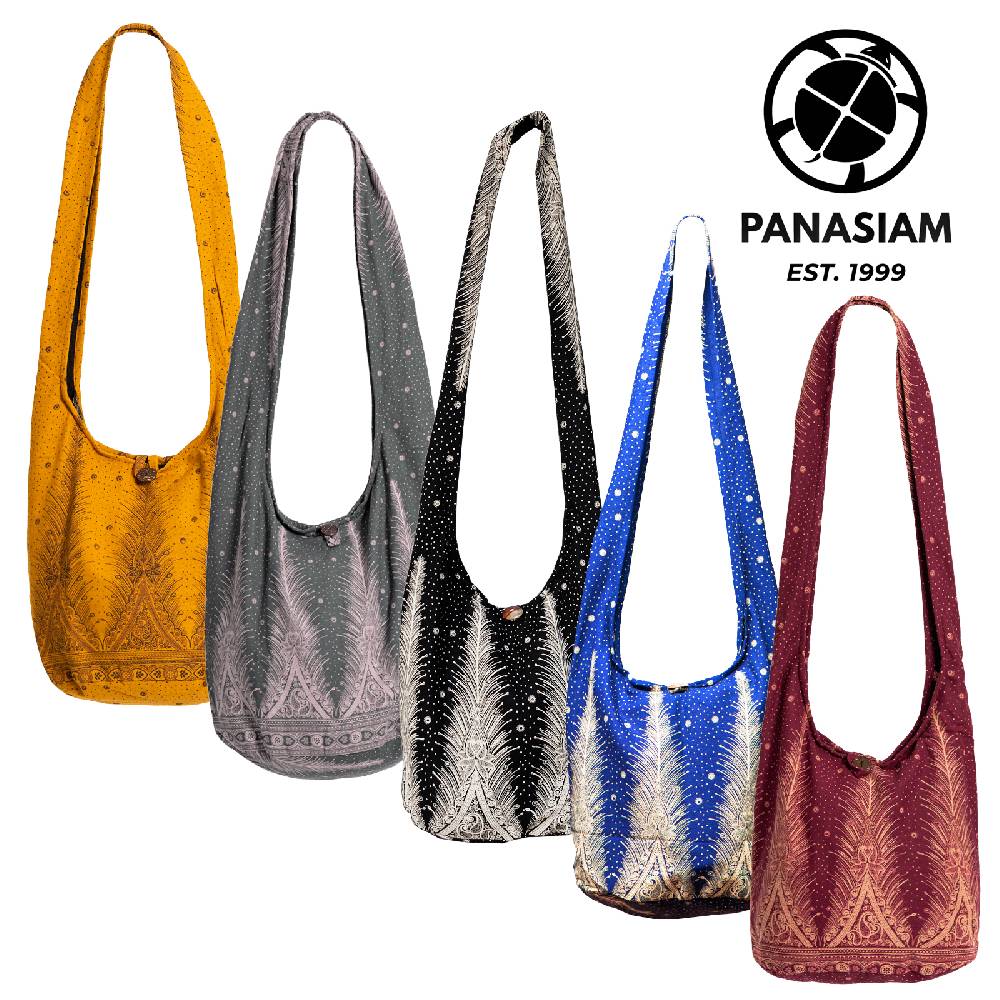 Panasiam Schulterbeutel Pfauenfeder Sonderangebot
