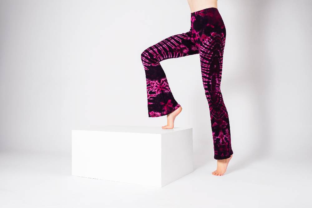 Panasiam Batik Leggings mit Schlag Zeitlich begrenztes Angebot