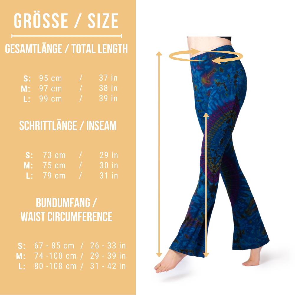 Panasiam Batik Leggings mit Schlag Zeitlich begrenztes Angebot