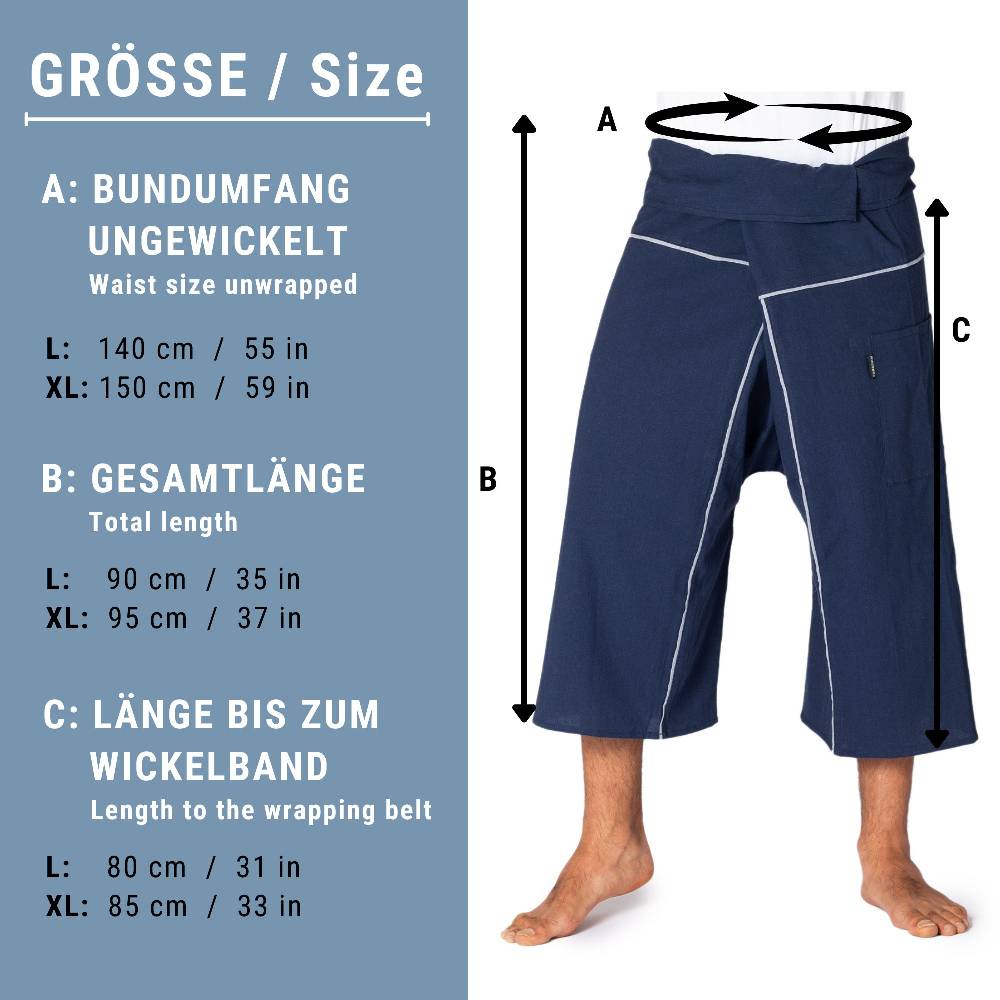 Panasiam Thai Fischerhose 3/4 Länge Sonderangebote