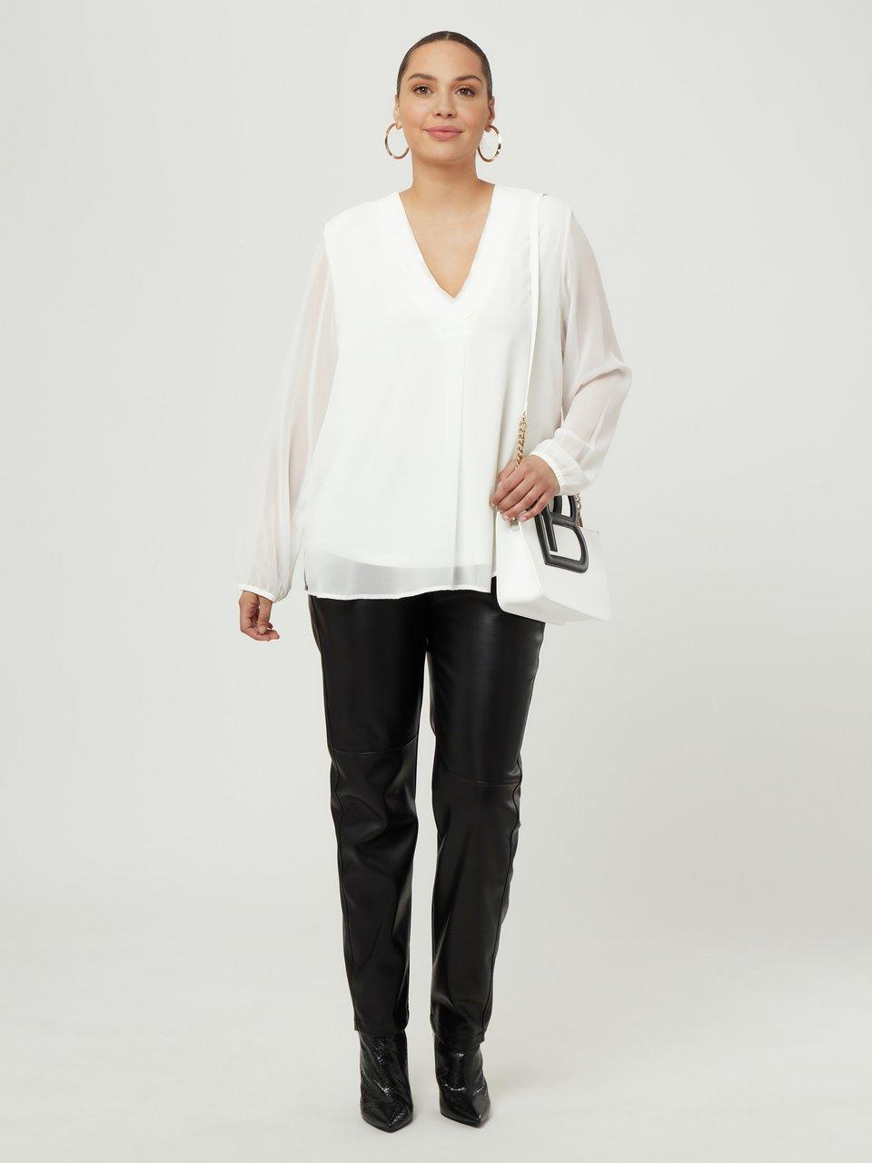 frapp Bluse mit V-Ausschnitt Kostenloser Versand international