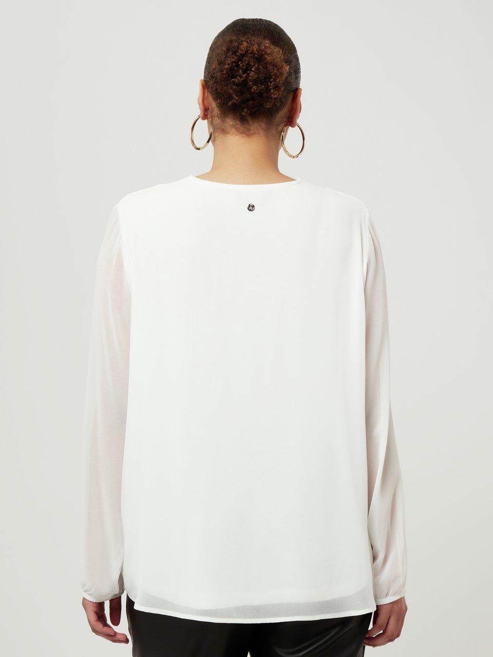 frapp Bluse mit V-Ausschnitt Kostenloser Versand international