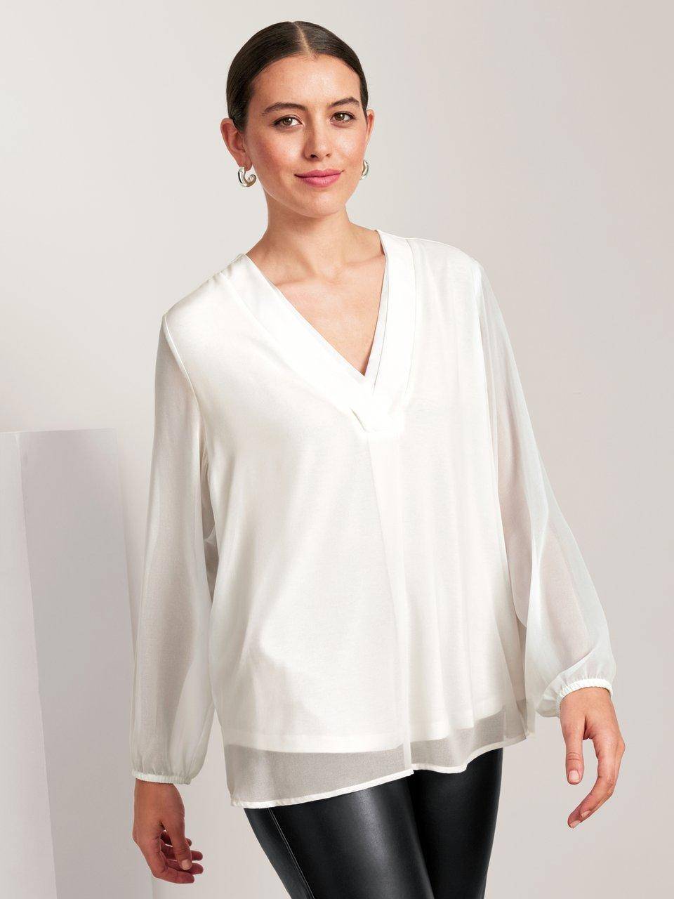 frapp Bluse mit V-Ausschnitt Kostenloser Versand international