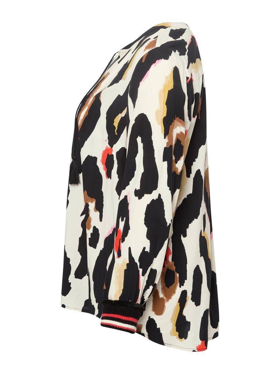 Via Appia Due Long-Bluse mit V-Ausschnitt Fabrikpreis