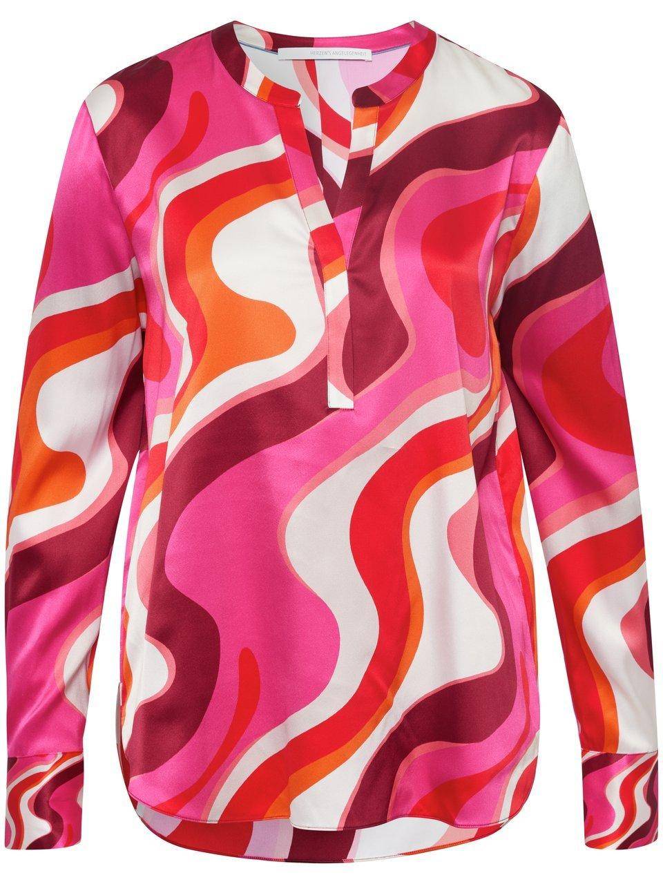HERZEN´S ANGELEGENHEIT Long-Bluse mit Rundhals-Ausschnitt Tägliche Deals