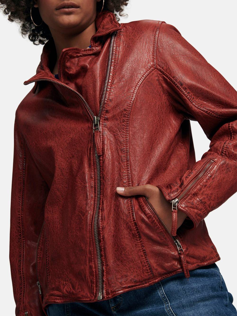 Emilia Lay Lederjacke Begrenzt auf 3 Tage