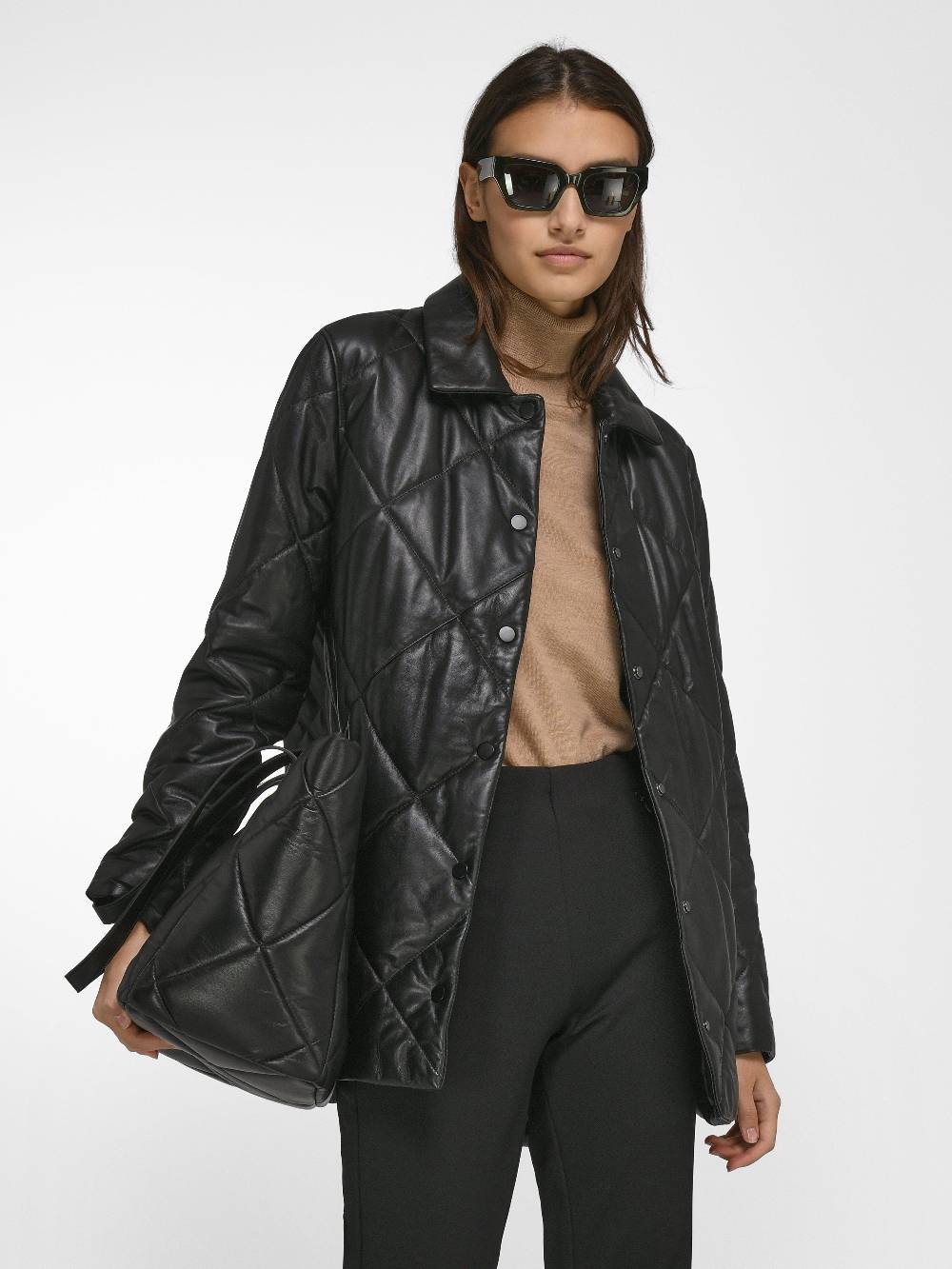 TALBOT RUNHOF X PETER HAHN Stepp-Lederjacke Black Friday Preise