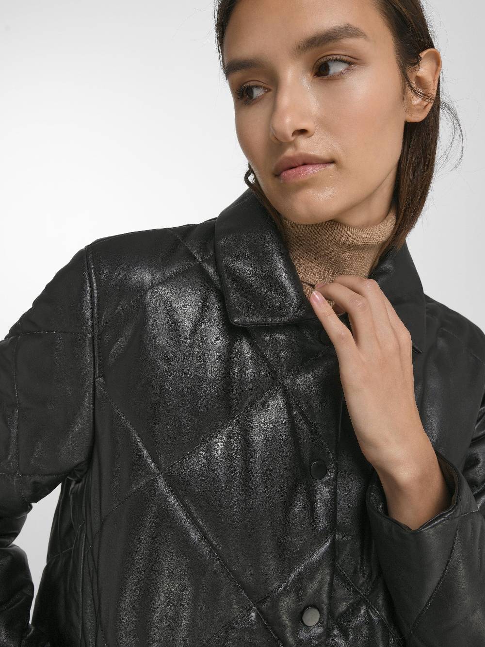TALBOT RUNHOF X PETER HAHN Stepp-Lederjacke Black Friday Preise