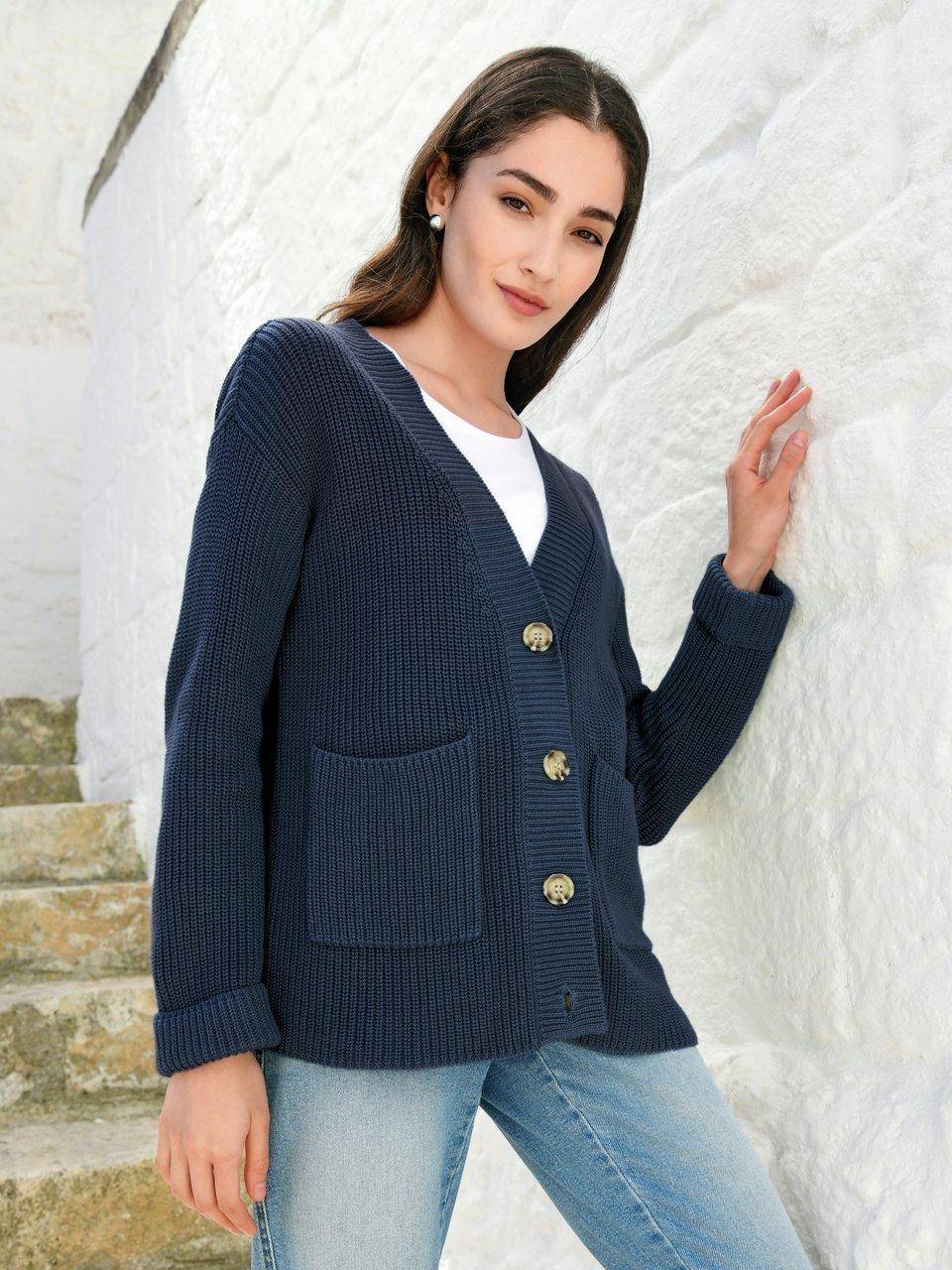 Peter Hahn Strickjacke mit V-Ausschnitt Cyber Monday
