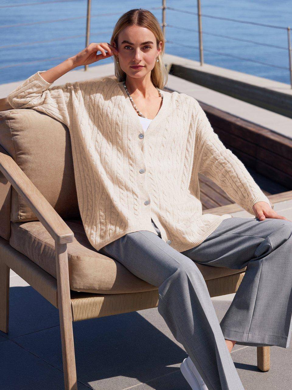 include Long-Strickjacke Große Rabatte
