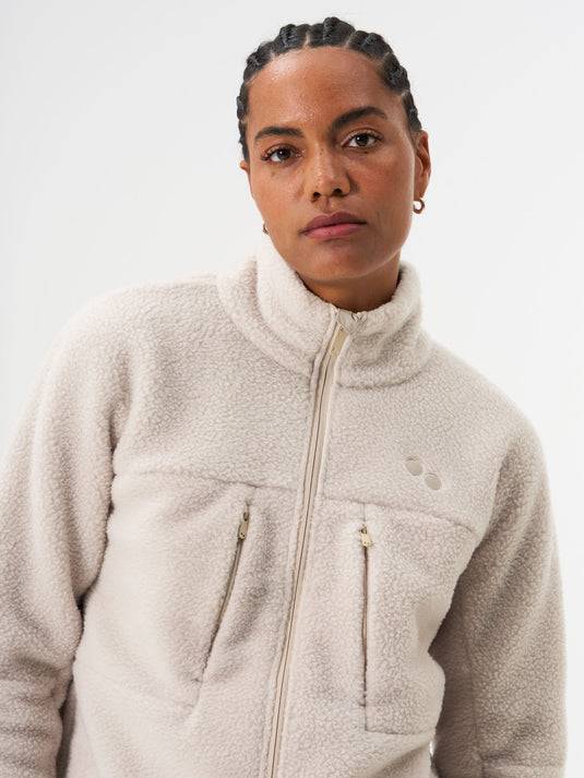﻿Pinqponq Fleece Jacket - Cliff Beige (Female) Begrenzte Freigabe