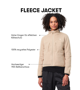 Pinqponq Fleece Jacket - Caramel Khaki (Female) Bis zu 50% Rabatt