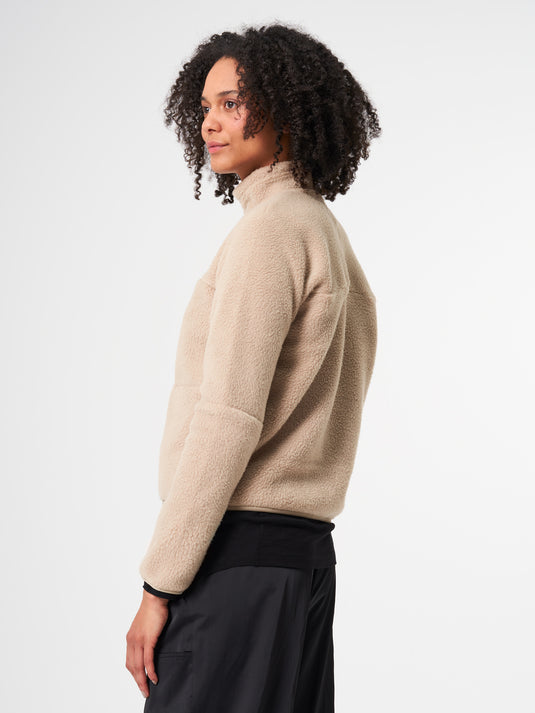 Pinqponq Fleece Jacket - Caramel Khaki (Female) Bis zu 50% Rabatt
