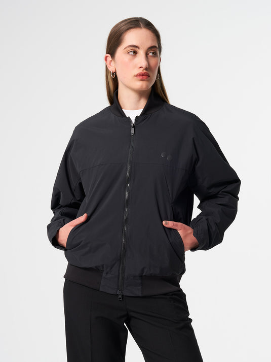 Pinqponq Light Bomber Jacket - Peat Black (Unisex) Kostenloser Versand international