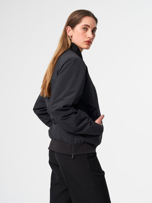 Pinqponq Light Bomber Jacket - Peat Black (Unisex) Kostenloser Versand international