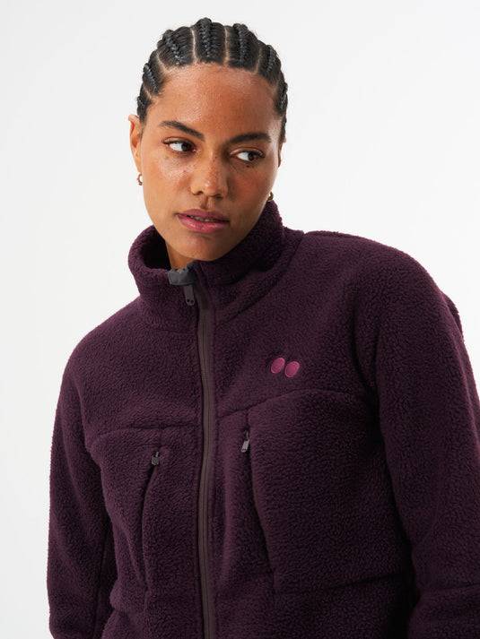 Pinqponq Fleece Jacket - Midnight Plum (Female) Fabrikladen