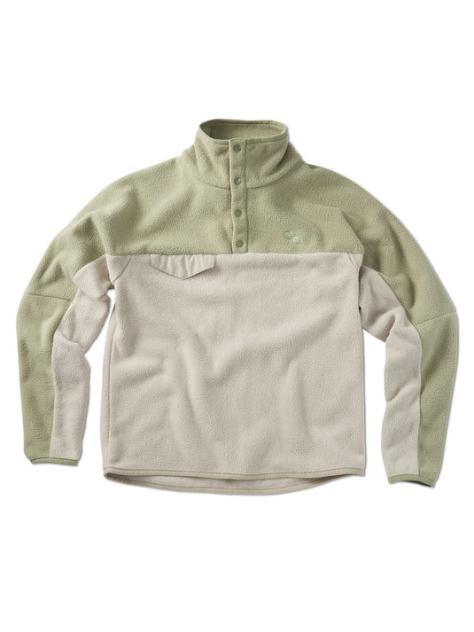 Pinqponq Fleece Pullover - Tune Olive (Unisex) 50% Rabatt für begrenzte Zeit