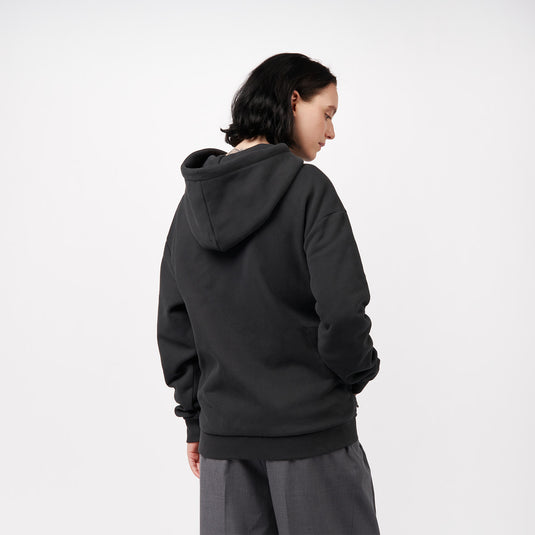 Pinqponq Zipped Hoodie - Peat Black (Unisex) 2025