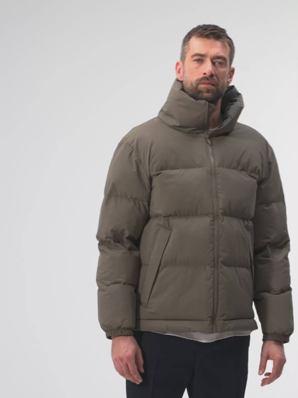 Pinqponq Puffer Jacket - Coffee Brown (Unisex) Outlet