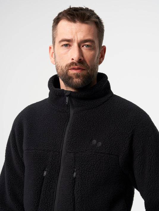 Pinqponq Fleece Jacket - Peat Black (Male) Kostenloser Versand