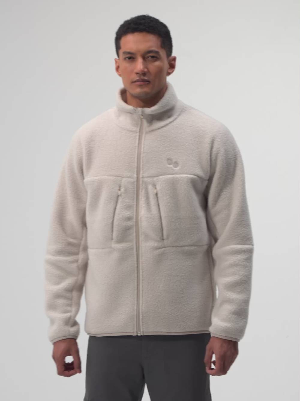 Pinqponq Fleece Jacket - Cliff Beige (Male) Fabrikpreis