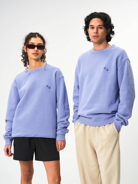 Pinqponq Sweatshirt Cotton - Pool Blue (Unisex) Günstig kaufen