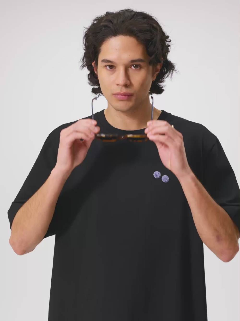 Pinqponq T-Shirt Cotton - Black Frottee Pool (Male) Versandkostenfrei