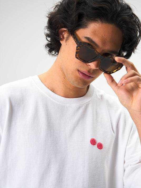 Pinqponq T-Shirt Cotton - White Frottee Watermelon (Male) Flash Sale