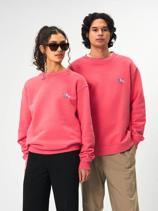 Pinqponq Sweatshirt Cotton - Watermelon Pink (Unisex) Begrenztes Angebot