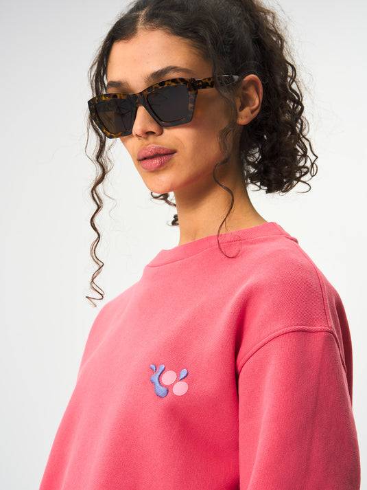 Pinqponq Sweatshirt Cotton - Watermelon Pink (Unisex) Begrenztes Angebot