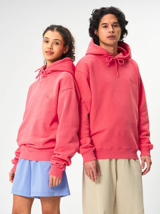 Pinqponq Hoodie Cotton - Watermelon Pink (Unisex) Exklusivangebot