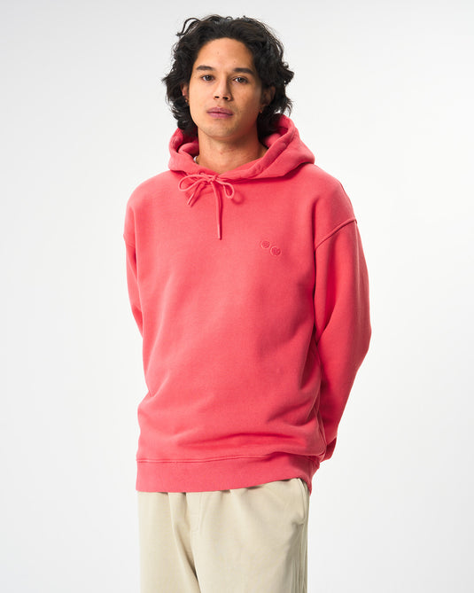 Pinqponq Hoodie Cotton - Watermelon Pink (Unisex) Exklusivangebot