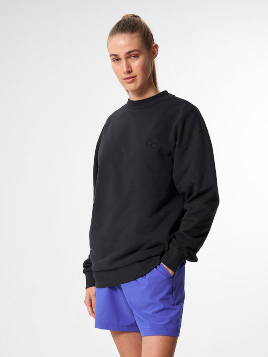 Pinqponq Sweatshirt - Circles Peat Black (Unisex) Saisonschlussverkauf