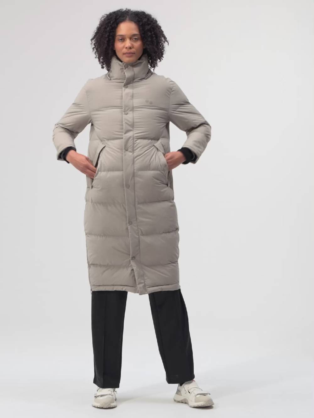 Pinqponq Puffy Parka - Cement Taupe (Female) Super Sparpreis
