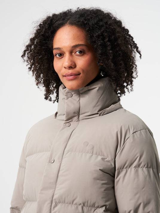 Pinqponq Puffy Parka - Cement Taupe (Female) Super Sparpreis