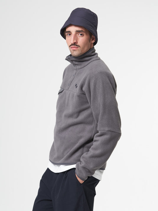Pinqponq Fleece Pullover - Graphite Grey (Unisex) Wochenangebot