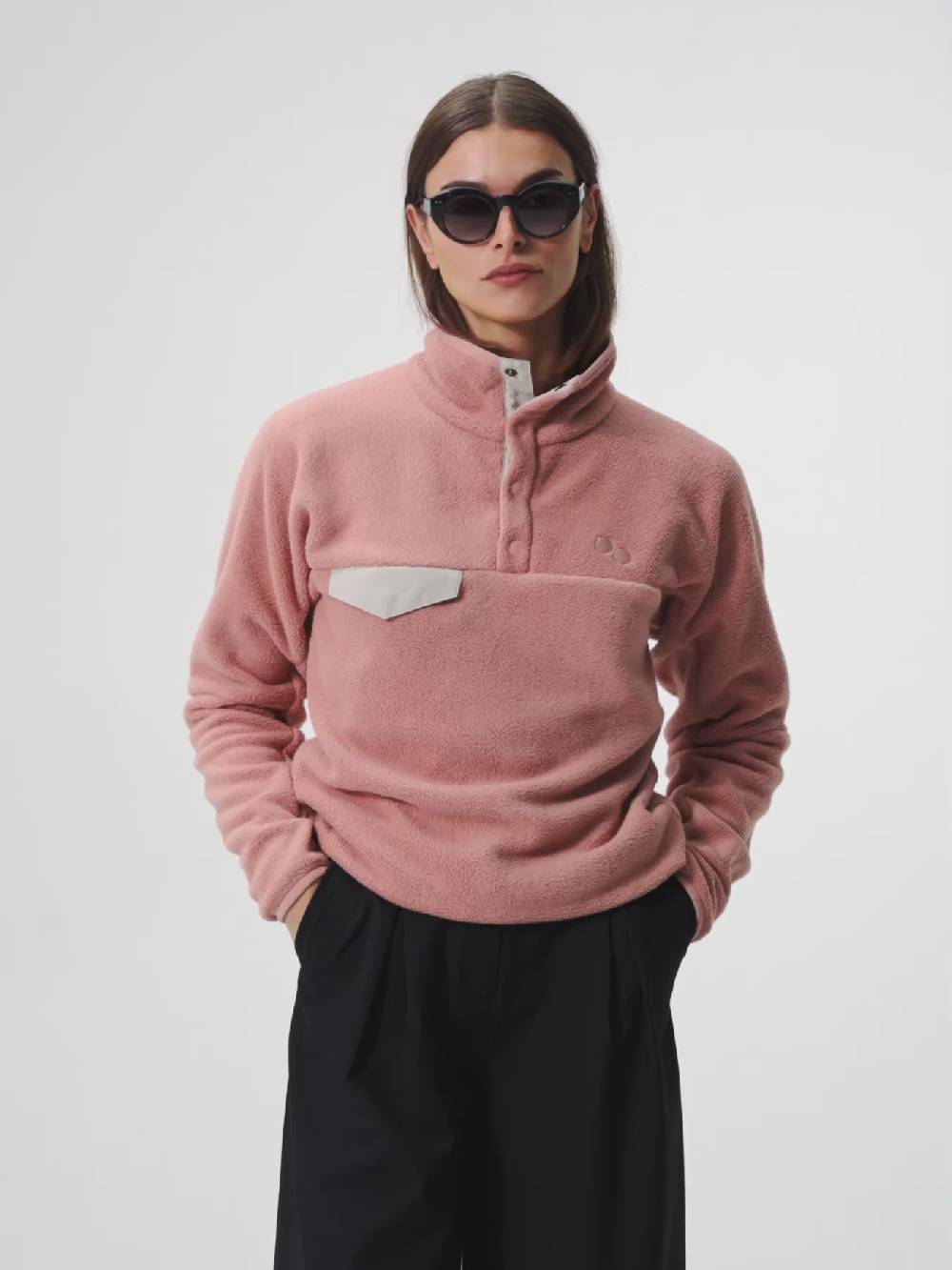 Pinqponq Fleece Pullover - Ash pink (Unisex) Letzte 3 Tage