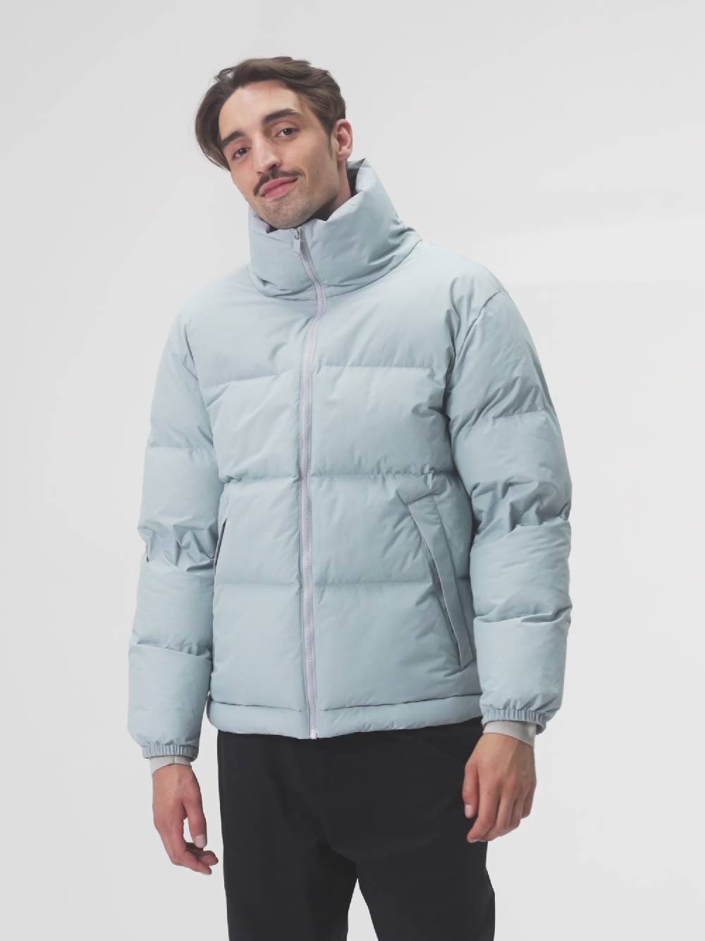 Pinqponq Puffer Jacket - Iced Grey (Unisex) Zeitbegrenzte Promotion