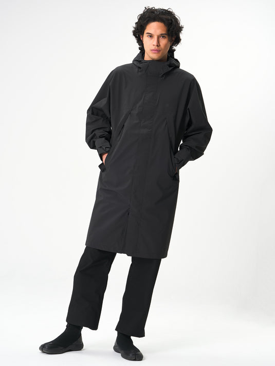 Pinqponq Aestech Rain Parka - Peat Black (Unisex) Bis zu 50% Rabatt