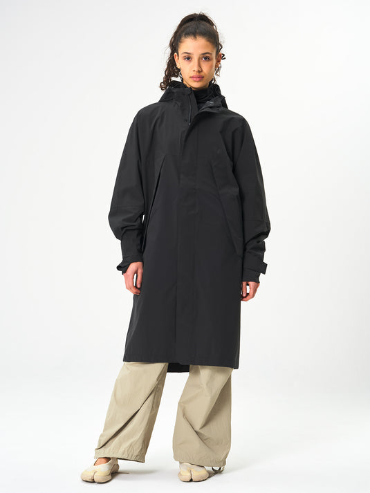 Pinqponq Aestech Rain Parka - Peat Black (Unisex) Bis zu 50% Rabatt