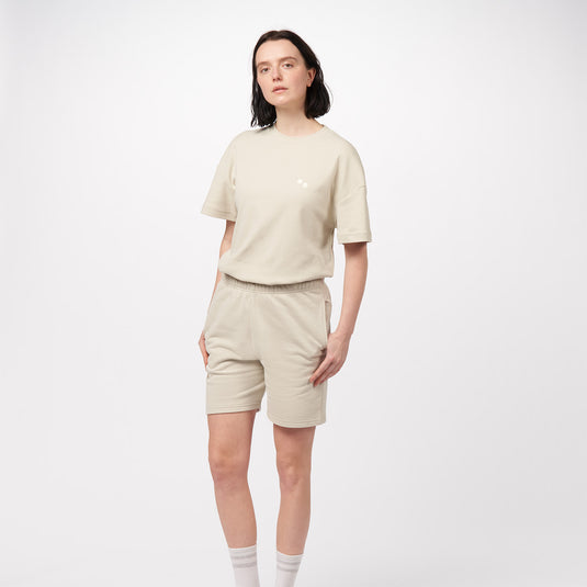Pinqponq Sweatshort - Cliff Beige (Unisex) Nur für heute