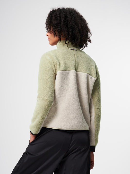 Pinqponq Fleece Jacket - Tune Olive (Female) Sonderangebot der Fabrik