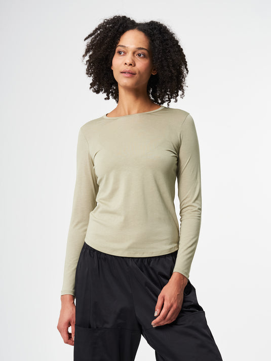 Pinqponq Longsleeve TENCEL™ - Wooden Olive (Female) Discount Store für neue Produkte