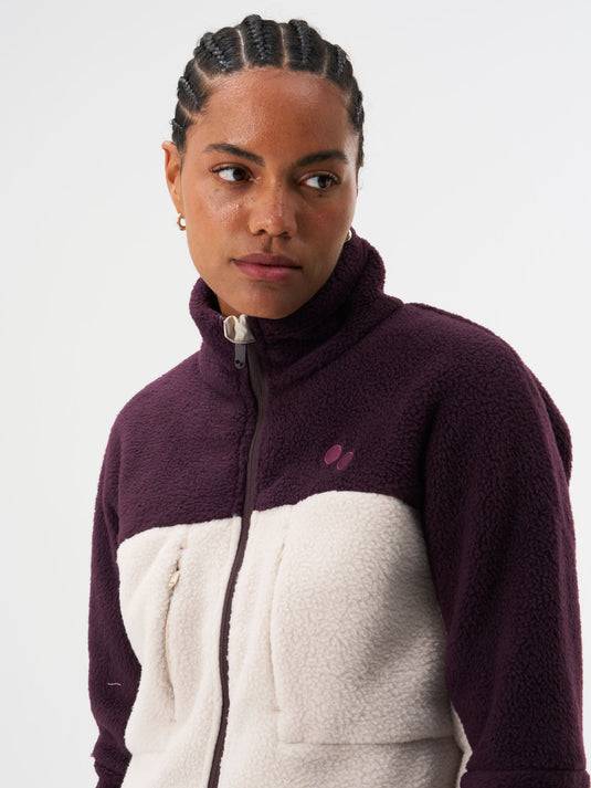 Pinqponq Fleece Jacket - Tune Plum (Female) Clearance-Verkauf