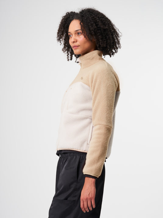 Pinqponq Fleece Jacket - Tune Khaki (Female) Fabrikladen
