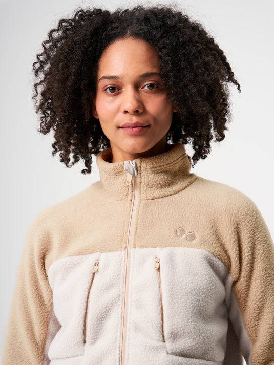 Pinqponq Fleece Jacket - Tune Khaki (Female) Fabrikladen