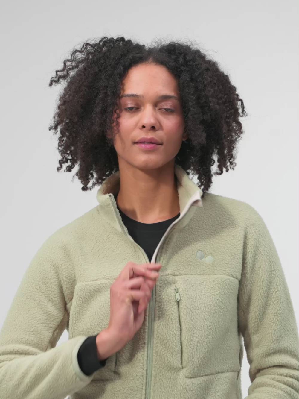 Pinqponq Fleece Jacket - Reed Olive (Female) Speichern exportieren
