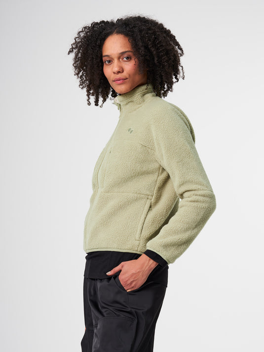 Pinqponq Fleece Jacket - Reed Olive (Female) Speichern exportieren