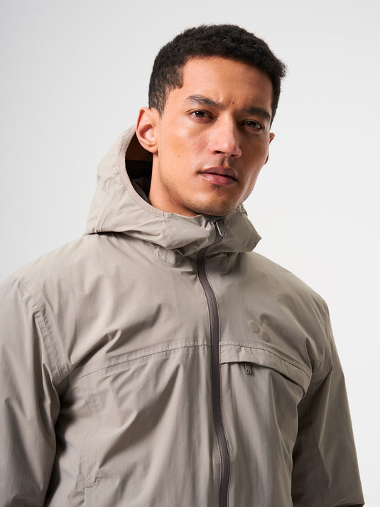 Pinqponq Hoodie Jacket - Cement Taupe (Male) Schlussverkauf